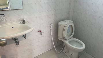 Luxury Room | Bathroom | Shower, towels, soap, toilet paper