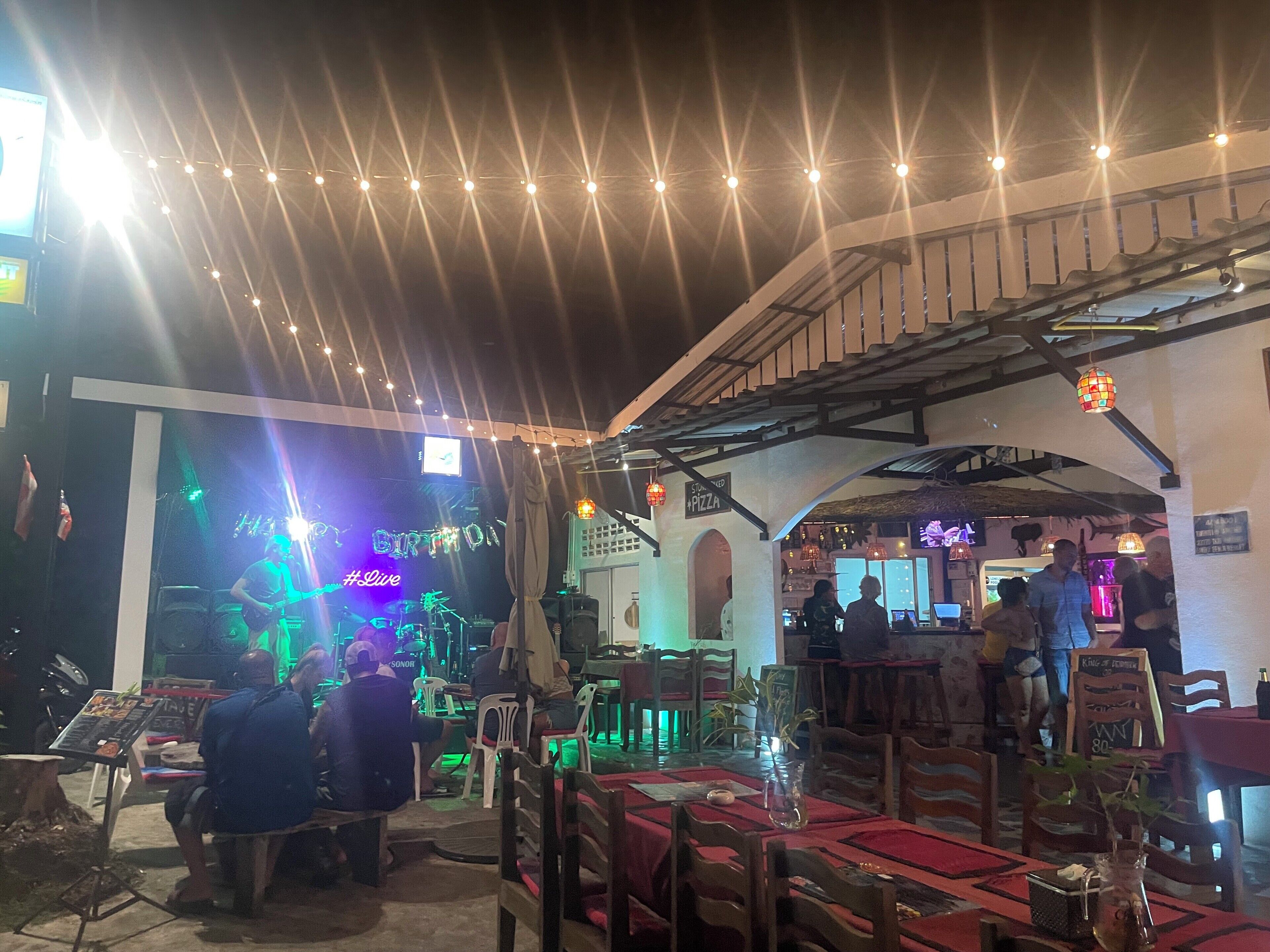 Breakfast, lunch, dinner served; local and international cuisine 