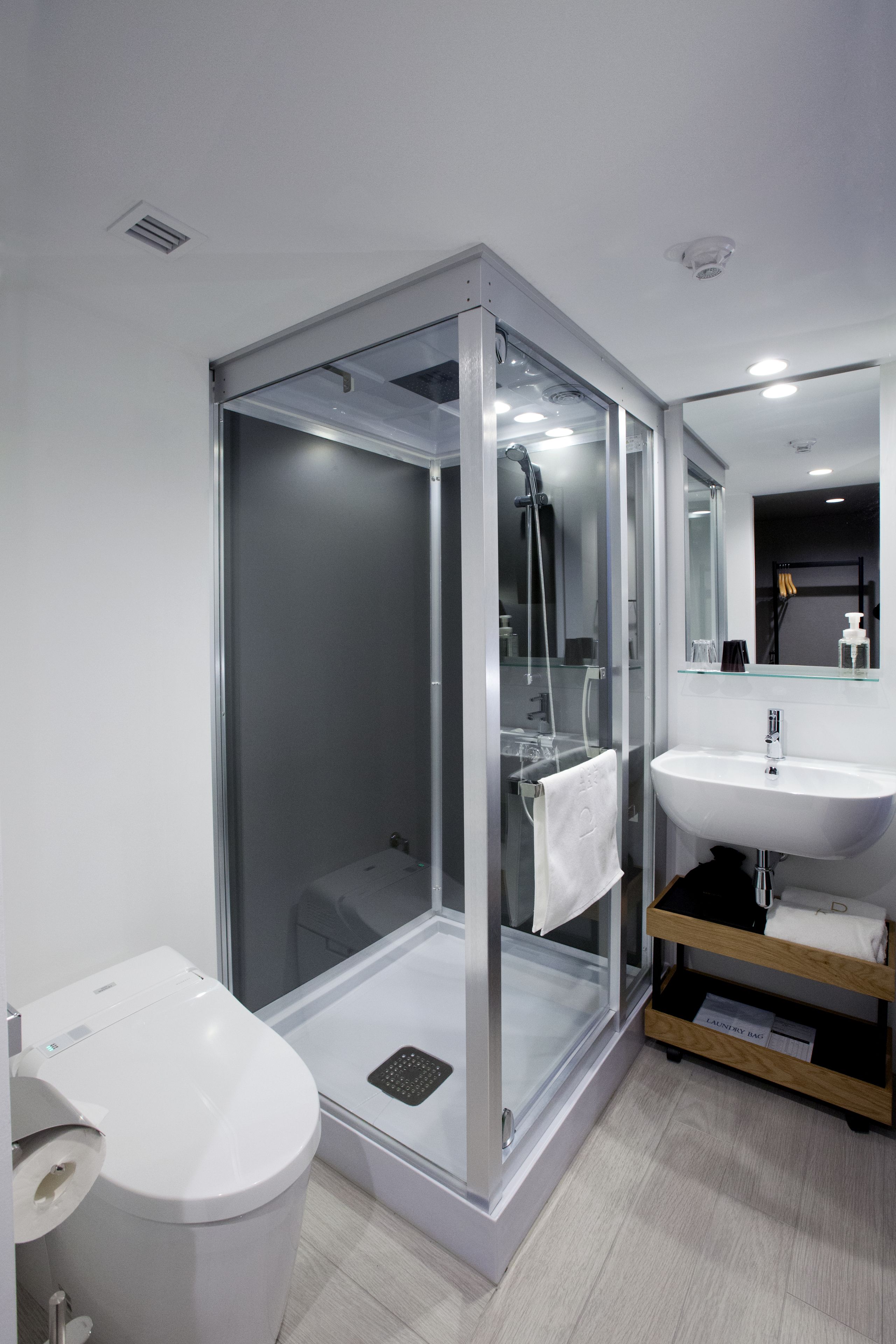 free toiletries, hair dryer, slippers, bidet