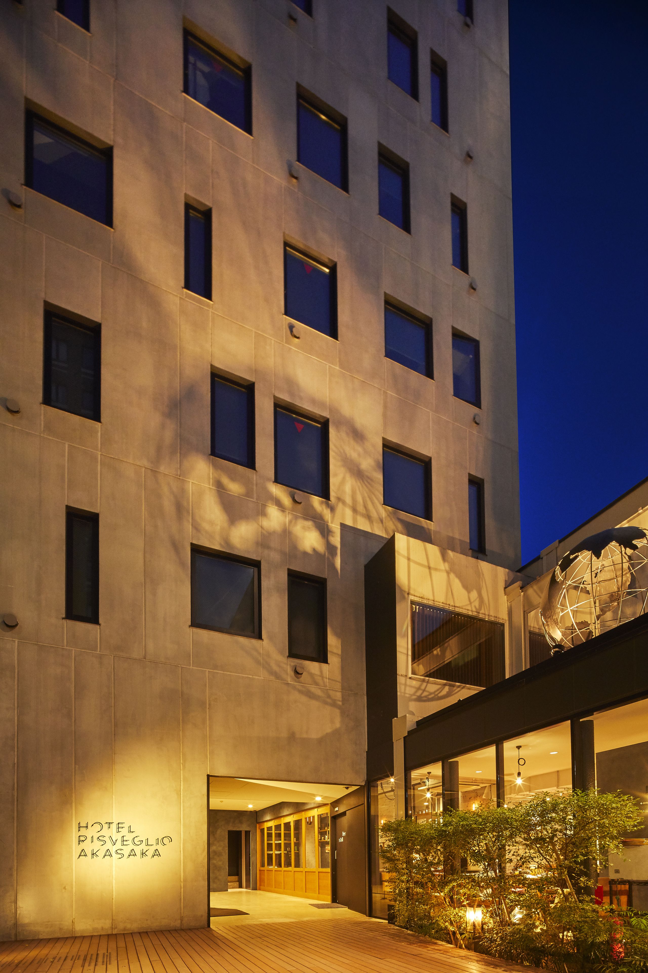 front of property – evening/night