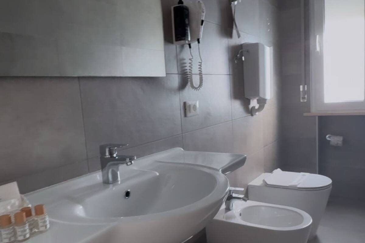 Shower, rainfall showerhead, hair dryer, bidet