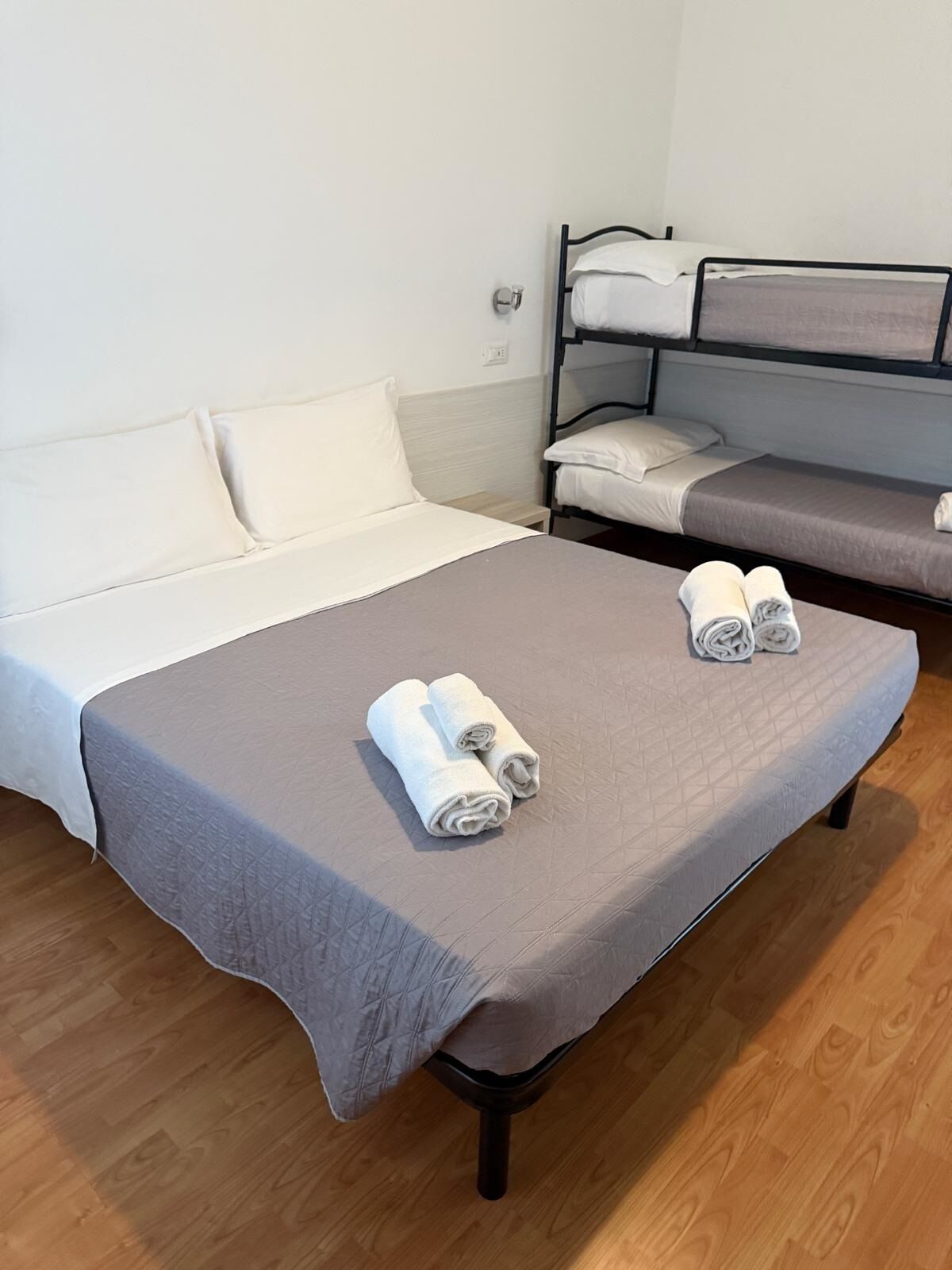Comfort Quadruple Room | Frette Italian sheets, premium bedding, memory foam beds, desk