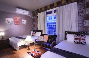 Premium bedding, individually decorated, individually furnished, desk