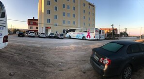 Free self parking, free valet parking