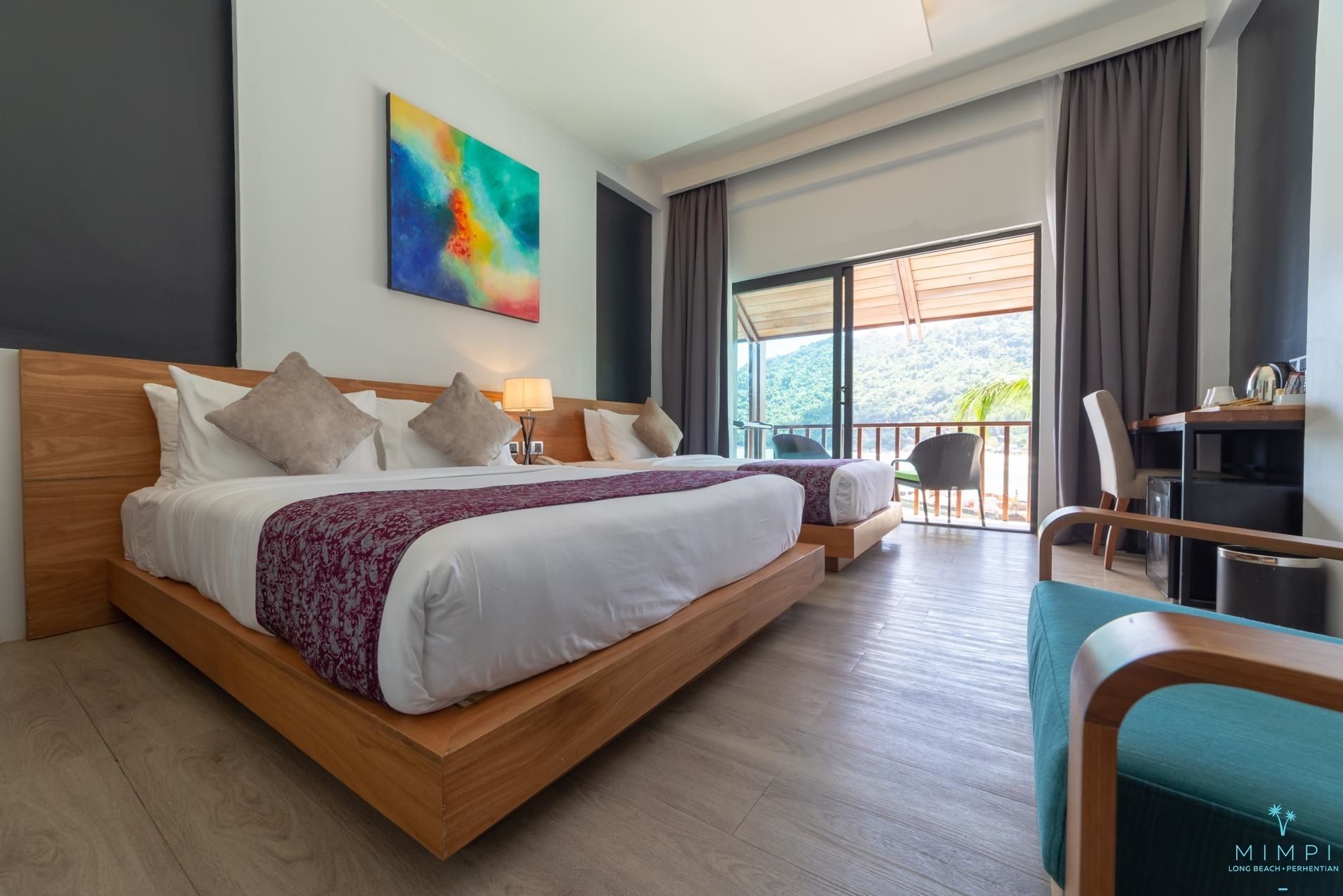 deluxe triple room, ocean view | view from room