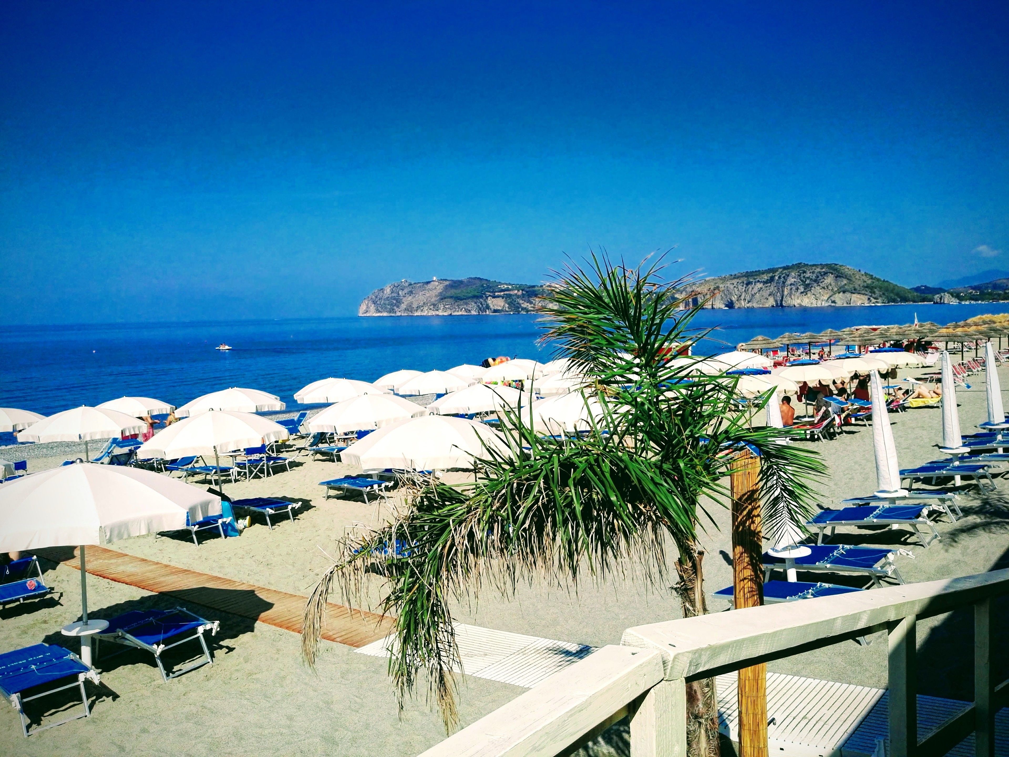 White sand, beach shuttle