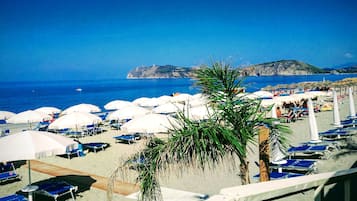 White sand, beach shuttle
