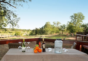 Dinner, brunch served; local cuisine, garden views 