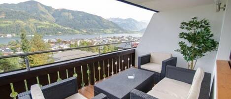 Appartement, uitzicht op bergen | Balkon