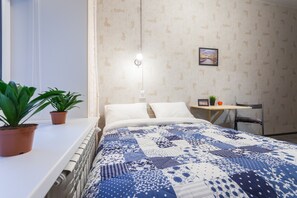 Desk, iron/ironing board, free cots/infant beds, free WiFi