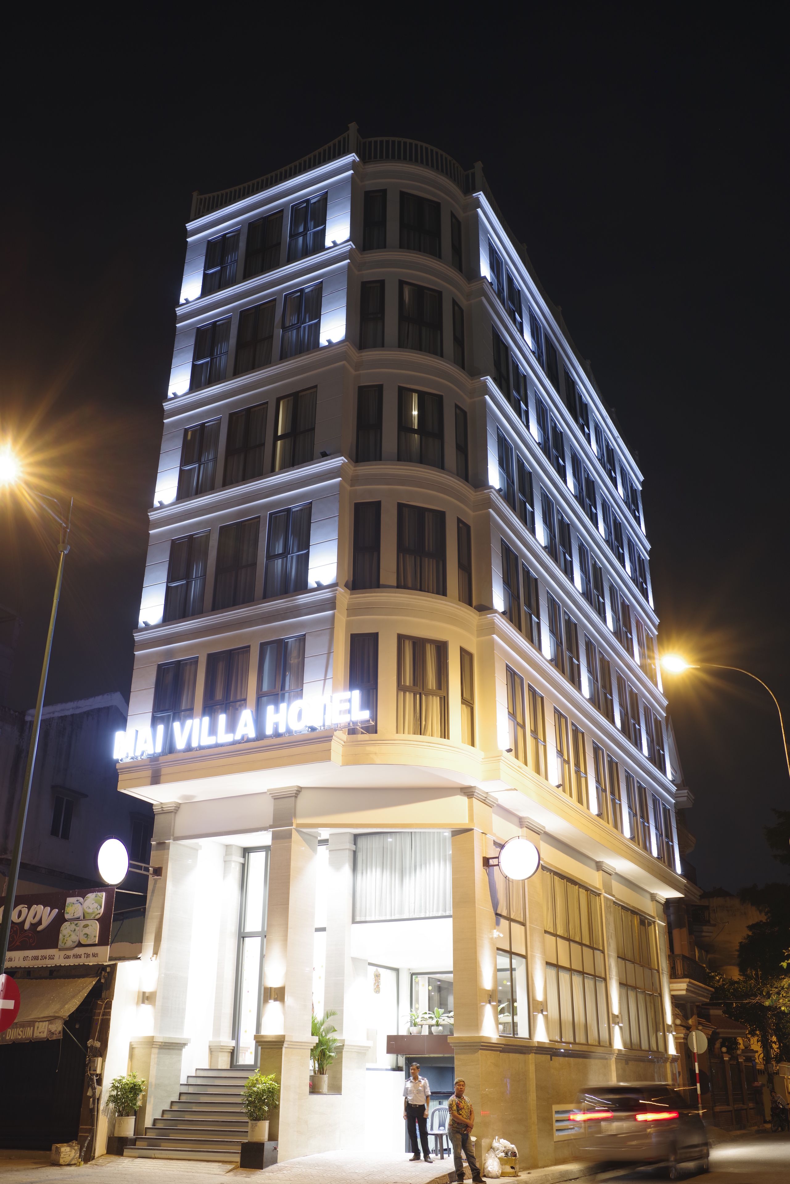 Front of property – evening/night