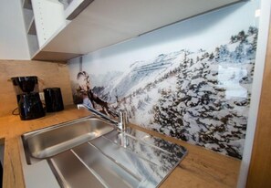 Apartment, 2 Bedrooms, Mountain View | Private kitchenette