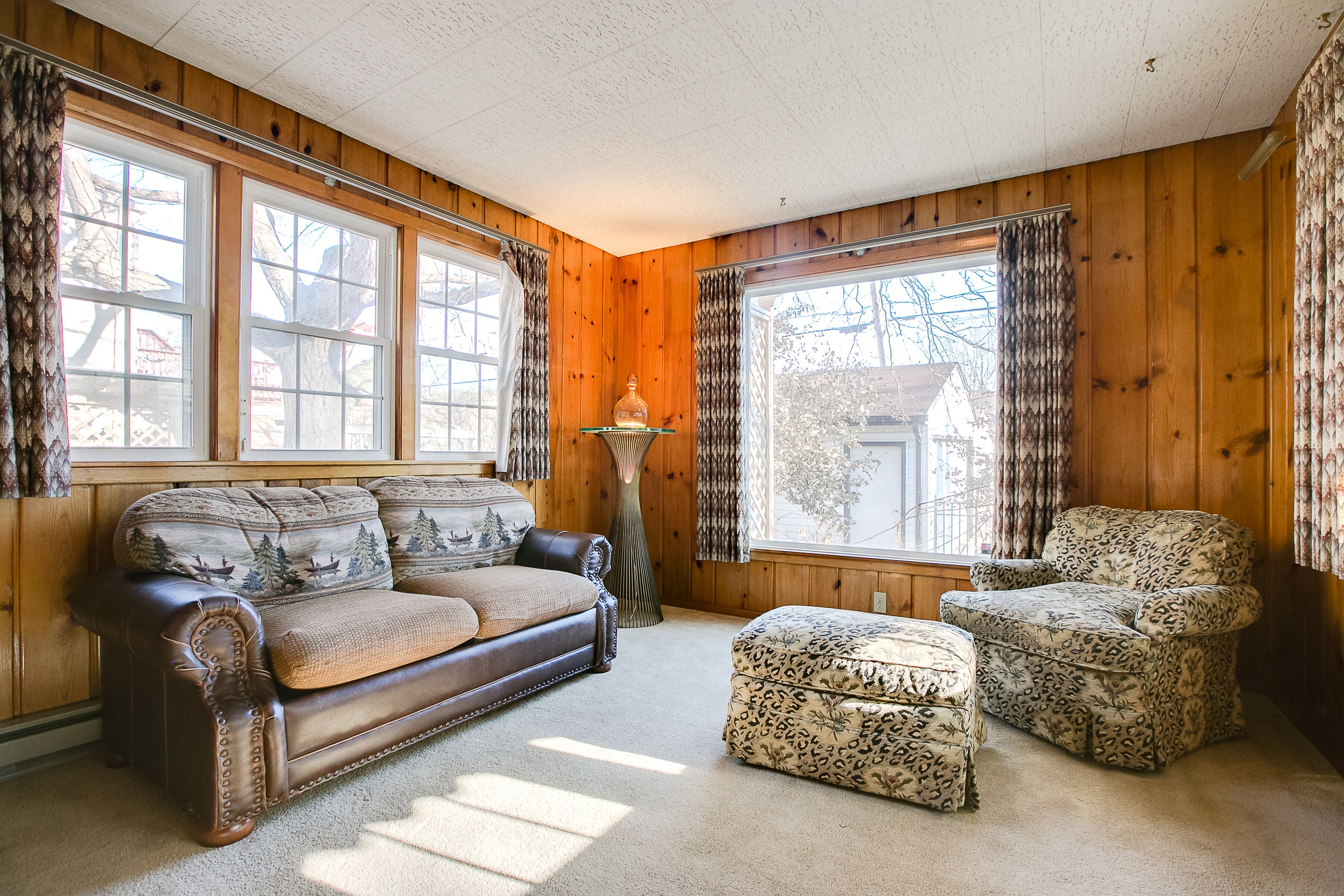 Smart TV, fireplace, DVD player, books