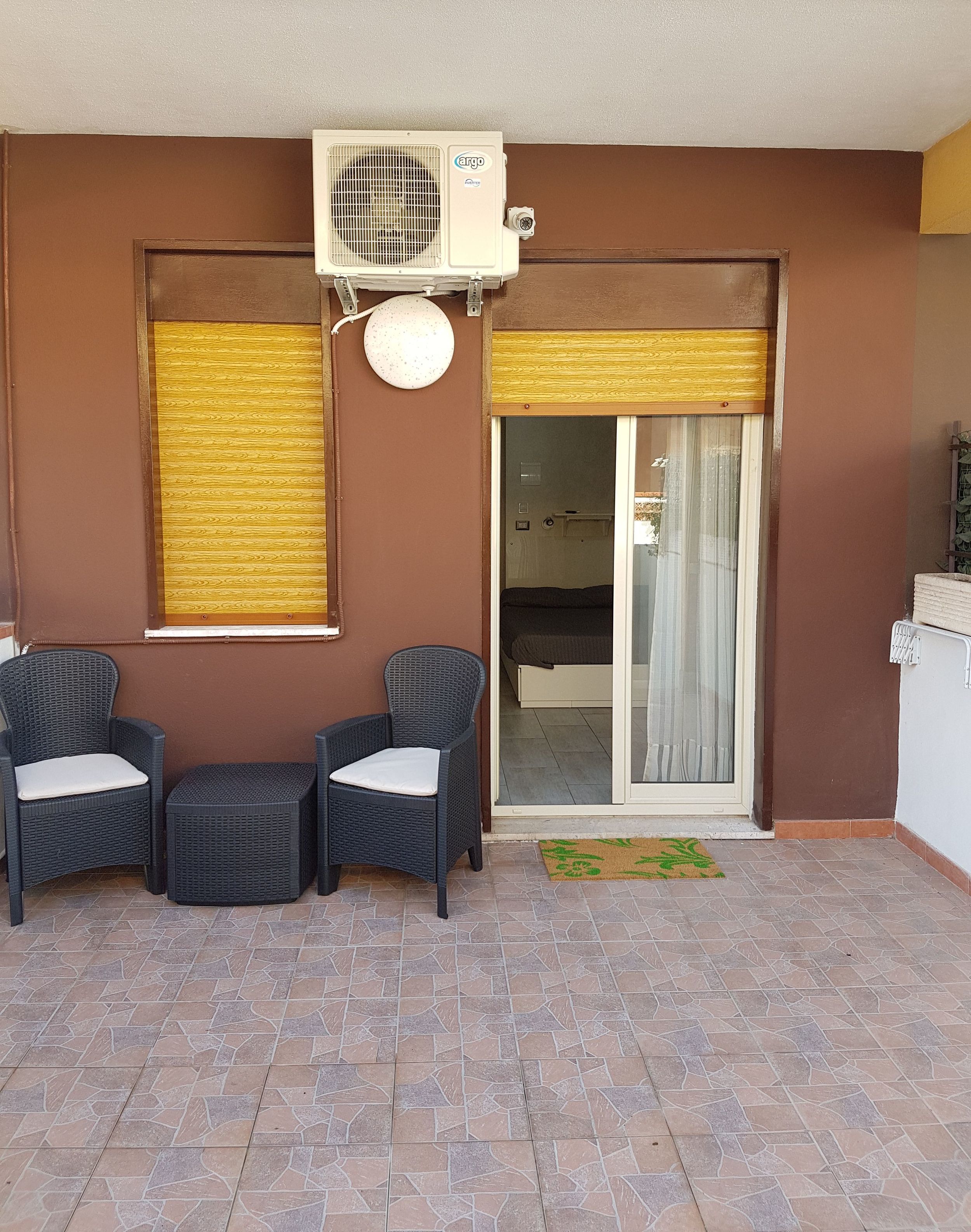 精品双人房, 露台, 庭院景观 | 露台