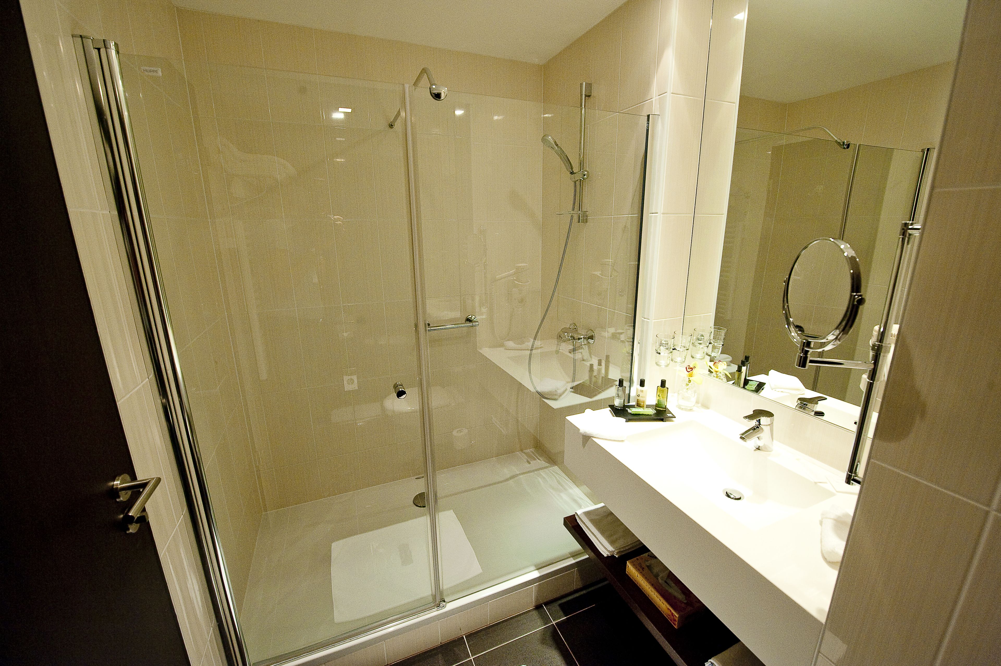 shower, free toiletries, hair dryer, bathrobes