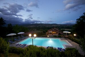 Aerial view - Wonderful private villa for 10 people with private pool, WIFI, TV, terrace, pets allowed and par... (Castel San Niccolo)