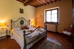 Villa, Multiple Bedrooms | View from room - Private Villa with AC, private pool, WIFI, TV, terrace, pets allowed, parking, close to Arezzo (Castiglion Fiorentino)