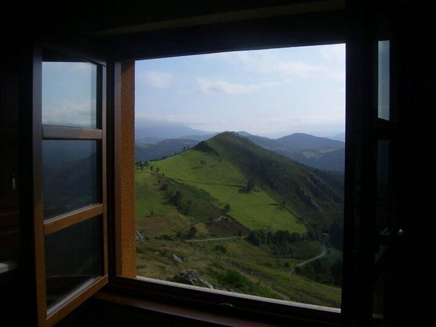 Blick von der Unterkunft