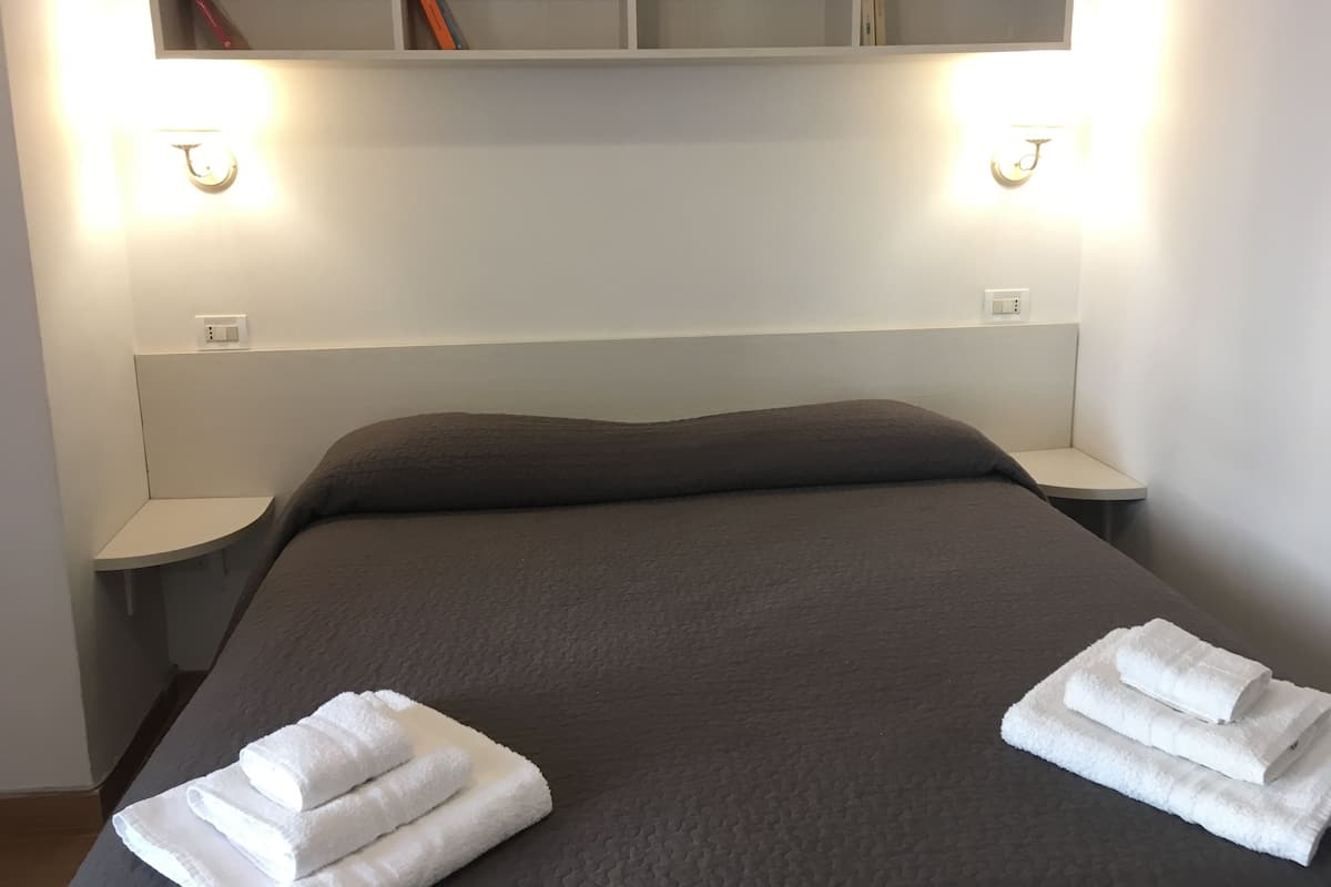 Habitación Deluxe con 1 cama matrimonial o 2 individuales | Edredón, camas con pillow-top, minibar y escritorio