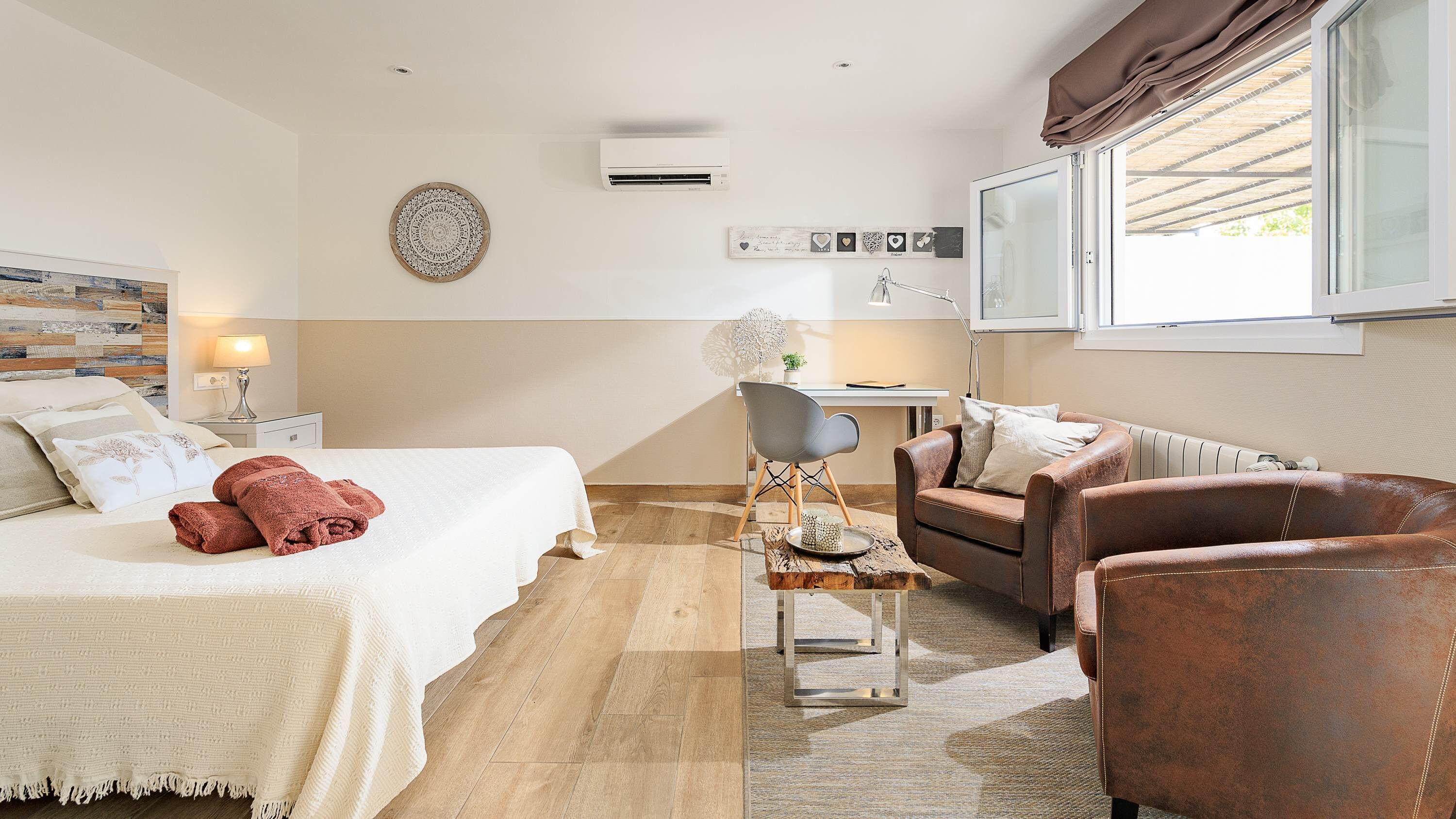 Habitación Deluxe doble, lanai, en la zona del jardín | Ropa de cama de alta calidad y edredones de plumas