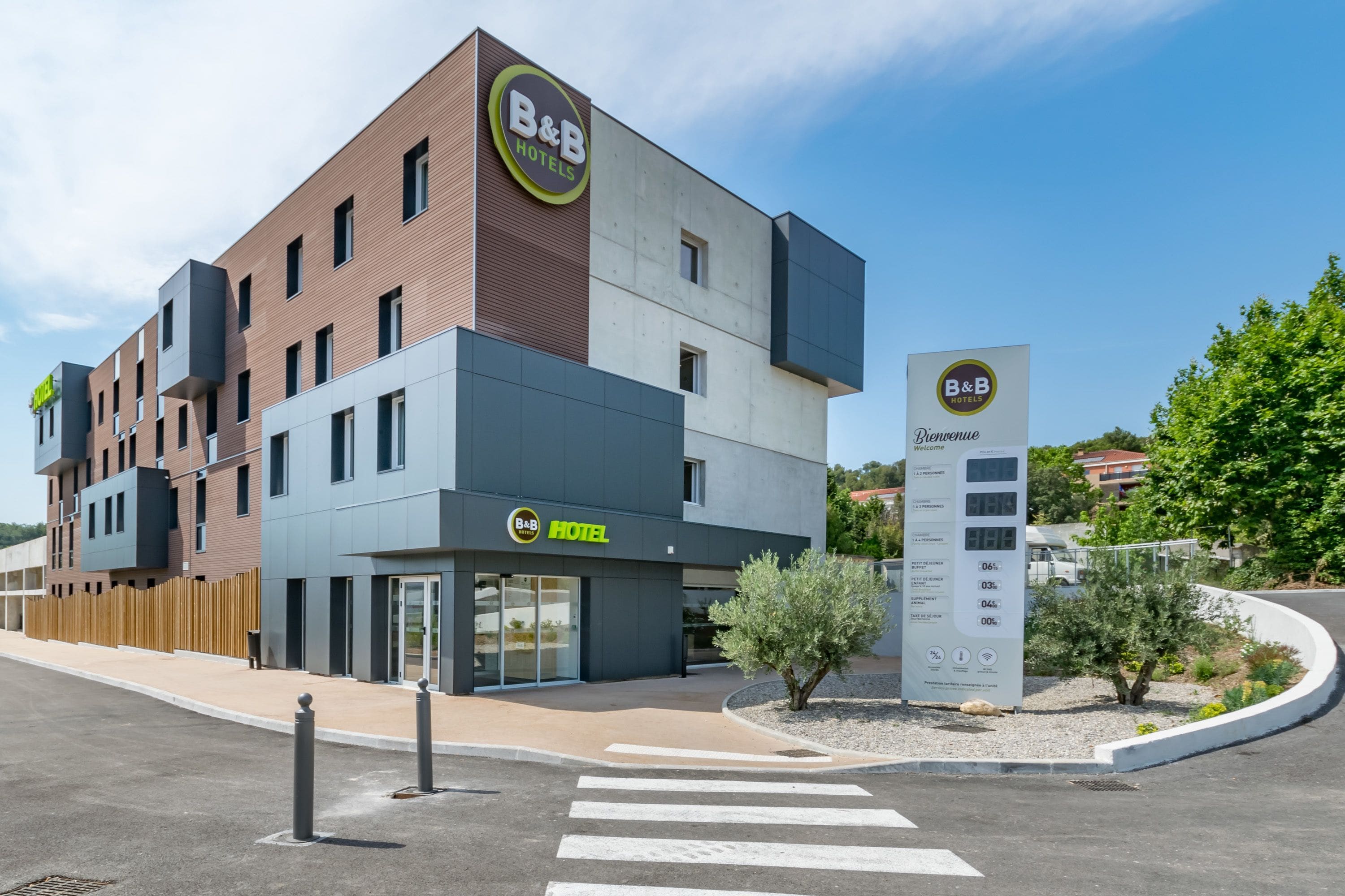 Voorkant van accommodatie