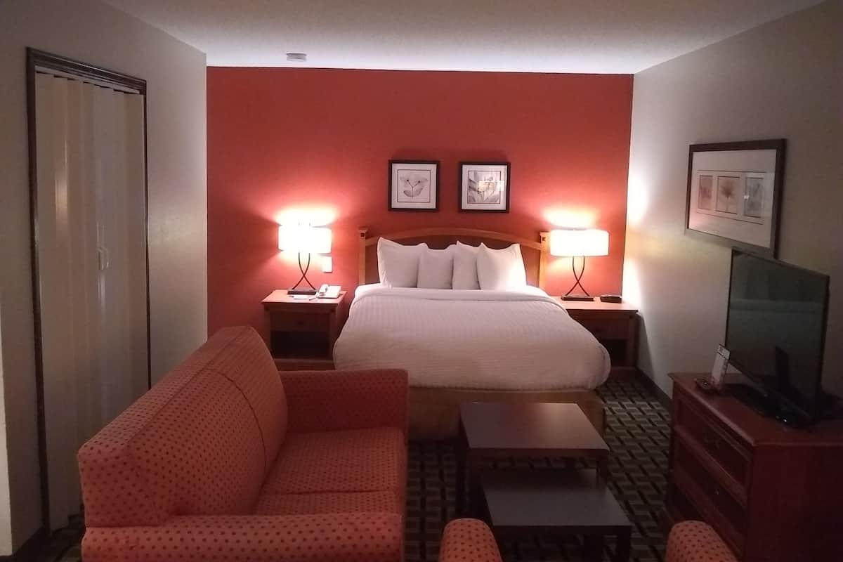1 bilik tidur, peralatan tempat tidur premium, meja