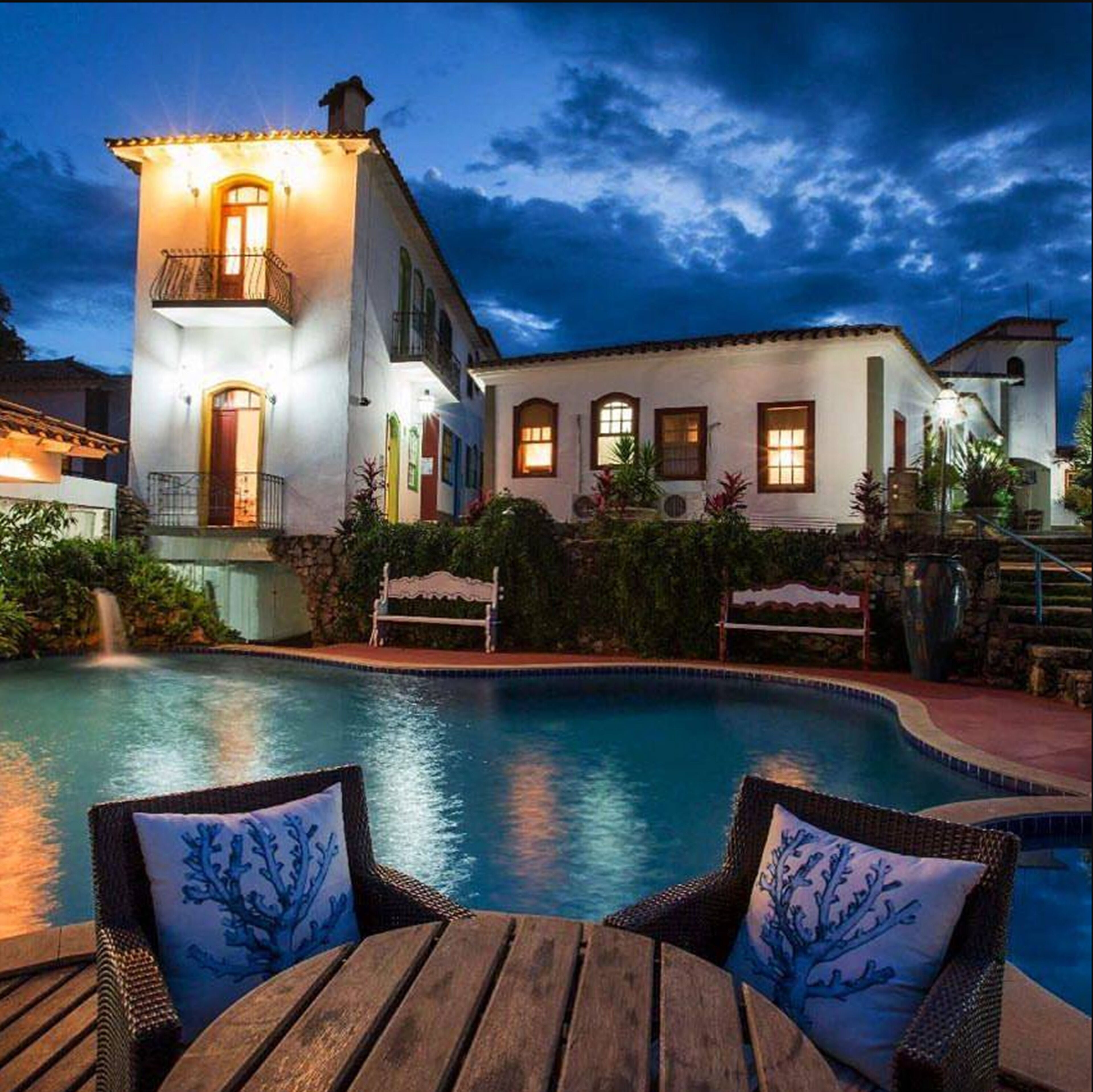 Front of property - evening/night