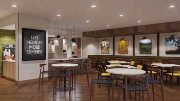 Café da manhã completo grátis todos os dias