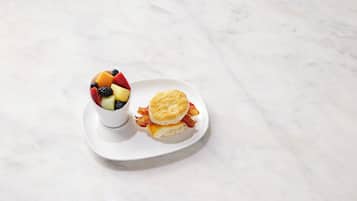 Frokost på farten hver dag (mot et tillegg)