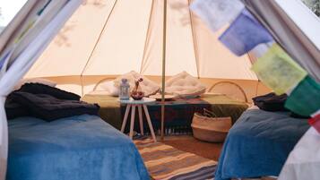 Family Tent, Multiple Beds, Beach View | Free WiFi, bed sheets