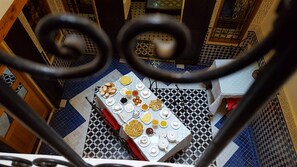 Breakfast, lunch, dinner served; Moroccan cuisine