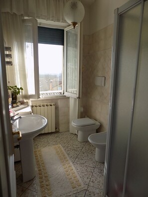 Deluxe Double Room | Bathroom | Free toiletries, hair dryer, bidet, towels