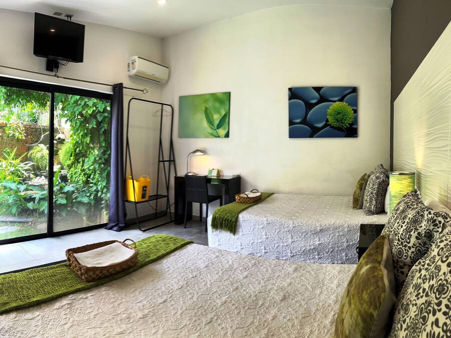 Premium bedding, down duvets, in-room safe, desk