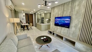 Departamento Premium, 3 habitaciones, para no fumadores, vista al jardín