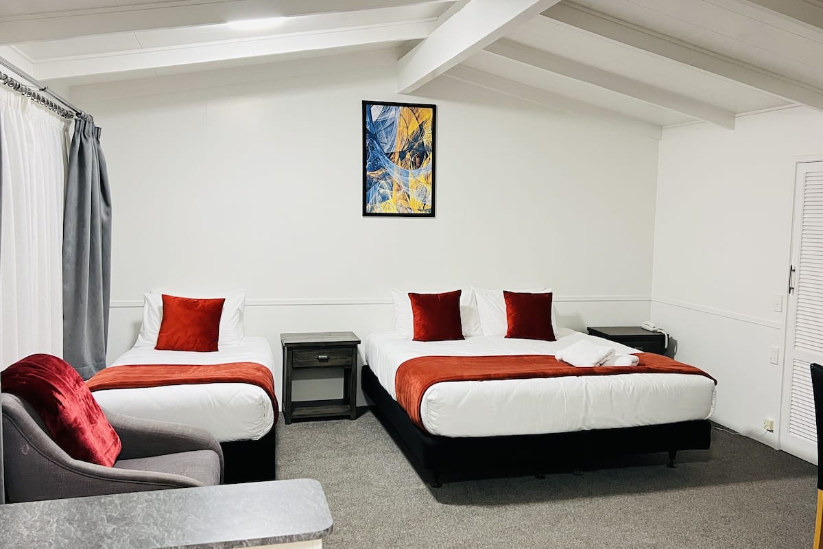 Estudio Deluxe (King) | Minibar, tabla de planchar con plancha, wifi gratis y ropa de cama