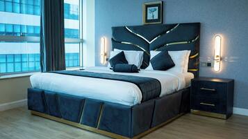 1 Schlafzimmer, individuell dekoriert, individuell eingerichtet