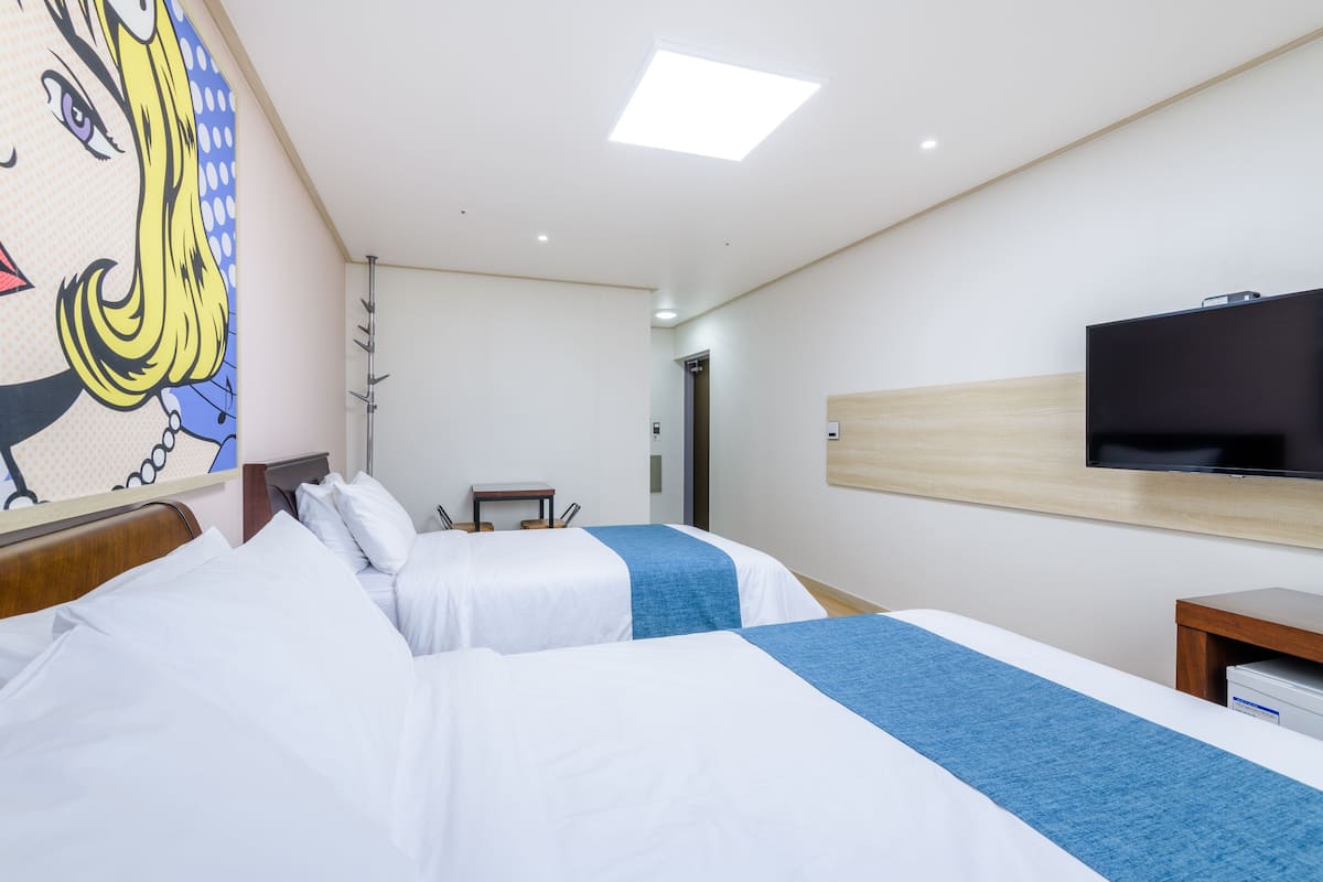 Chambre Standard avec lits jumeaux | Bureau, chambres insonorisées, Wi-Fi gratuit