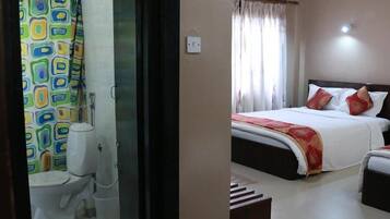 In-room safe, desk, iron/ironing board, WiFi (free)