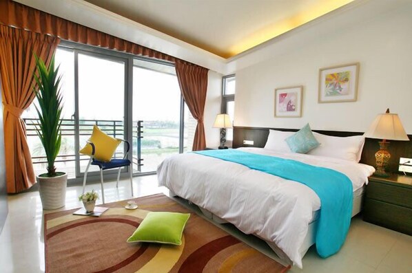 Premium bedding, individually decorated, individually furnished