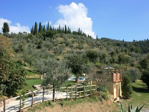 Property grounds - Wonderful Private Villa With Wifi, Private Pool, TV, Terrace, Pets Allowed, Parking, Close to Arezzo (Castiglion Fiorentino)