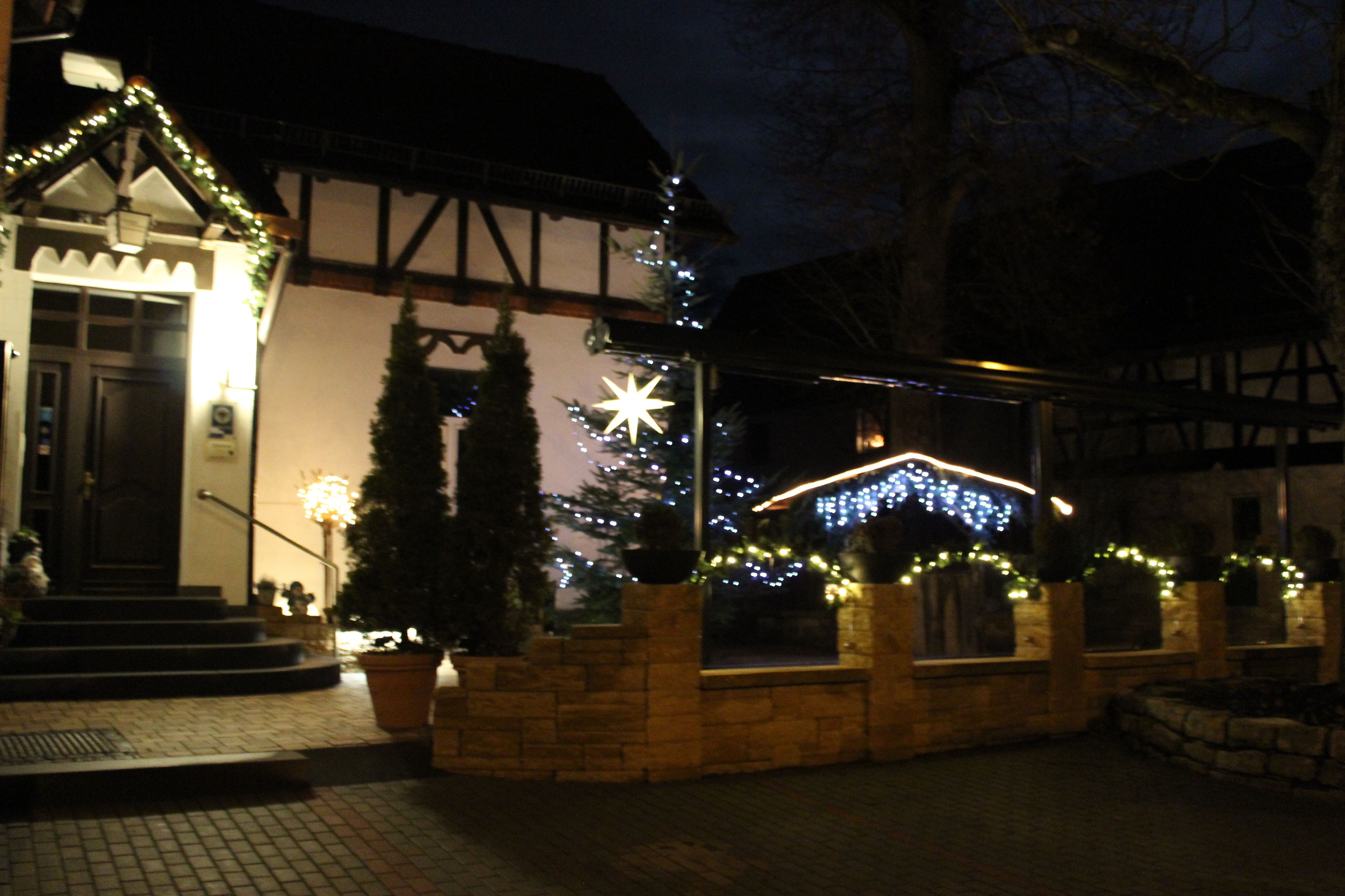 front of property – evening/night