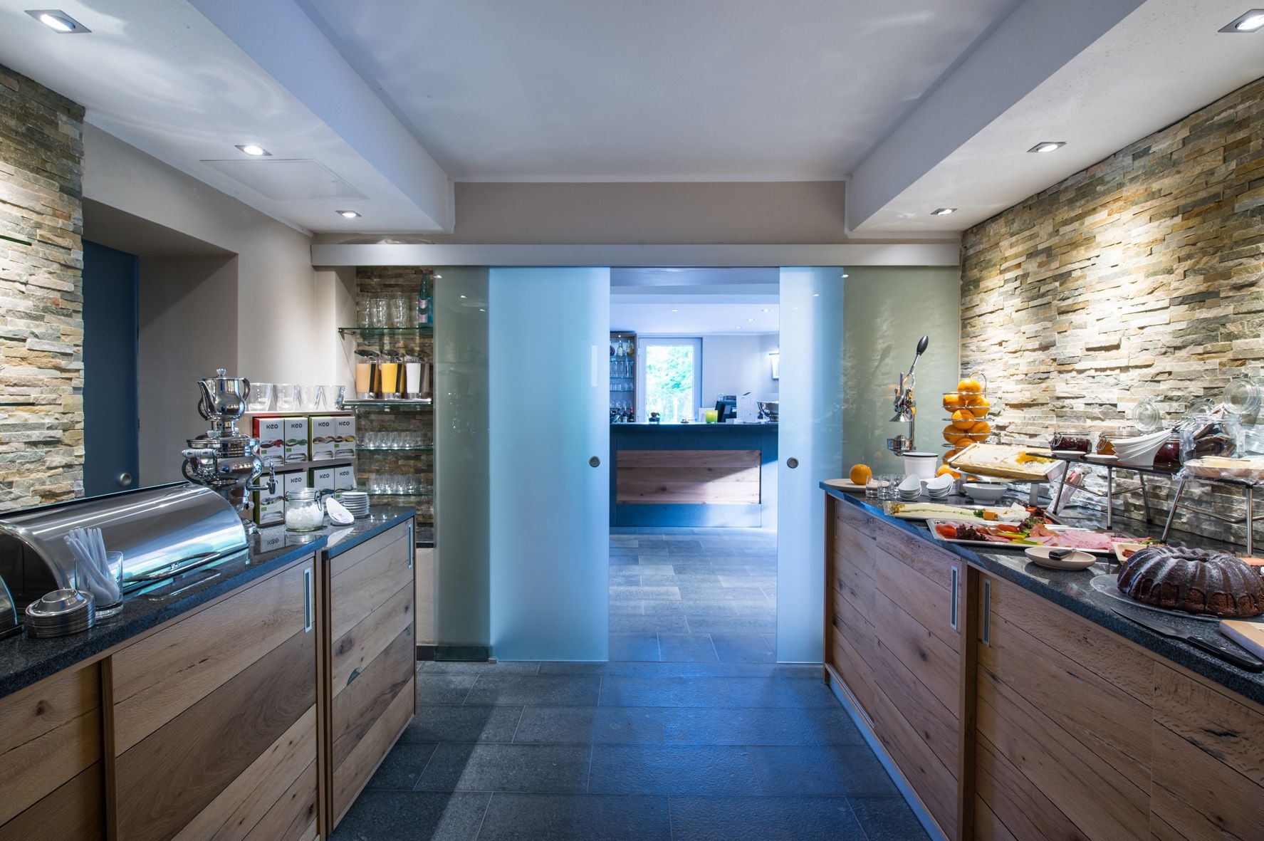 daily buffet breakfast (eur 9 per person)