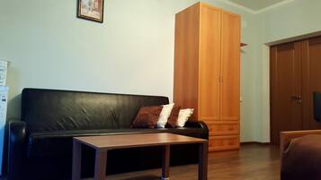 Driepersoonskamer | Woonkamer | Een televisie