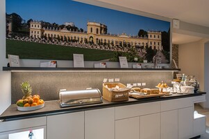 Daily buffet breakfast (EUR 12 per person)