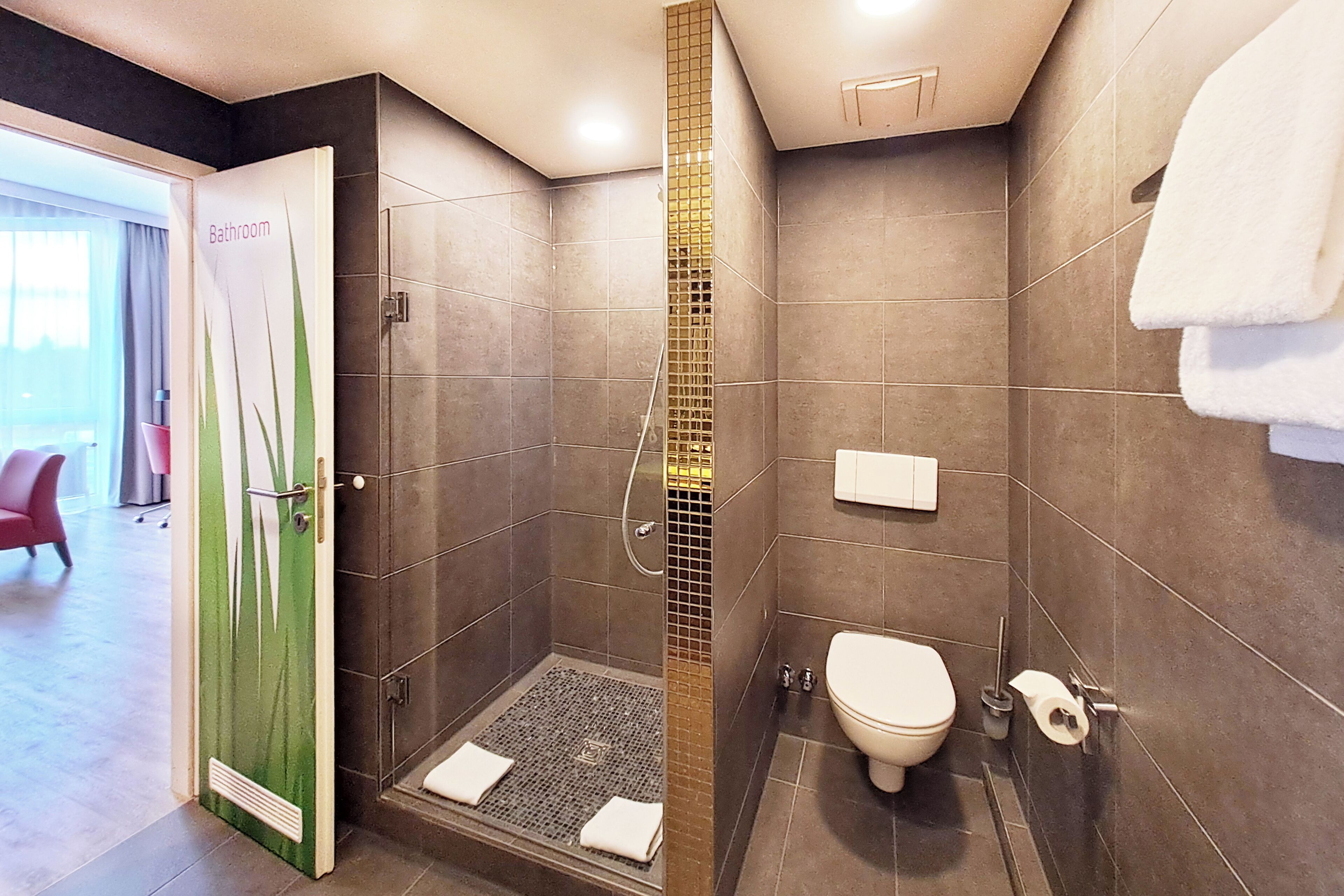 Standard Room, 2 Queen Beds (Standalone Shower) | Bathroom | Shower, free toiletries, hair dryer, towels