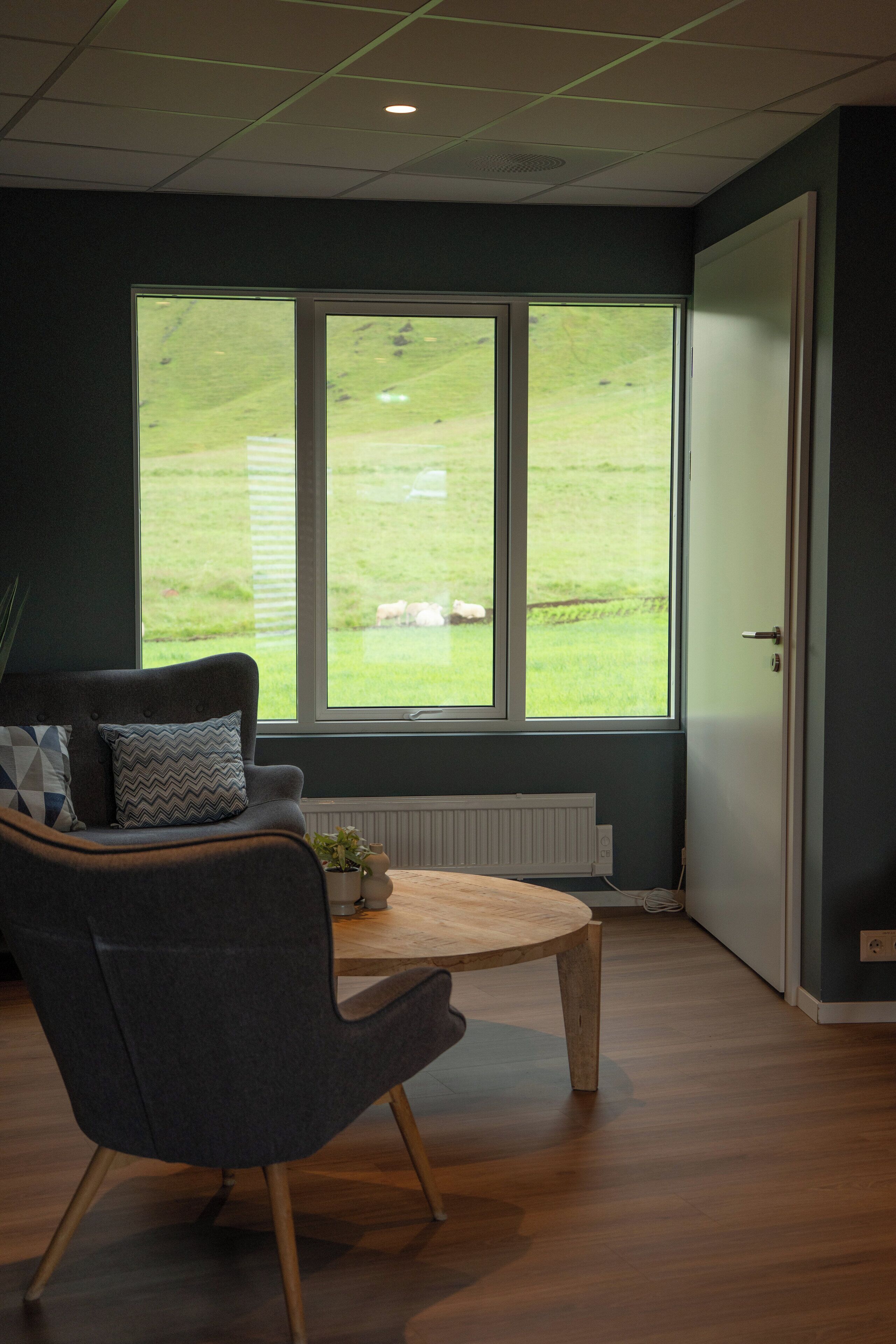 Sala de estar en el lobby