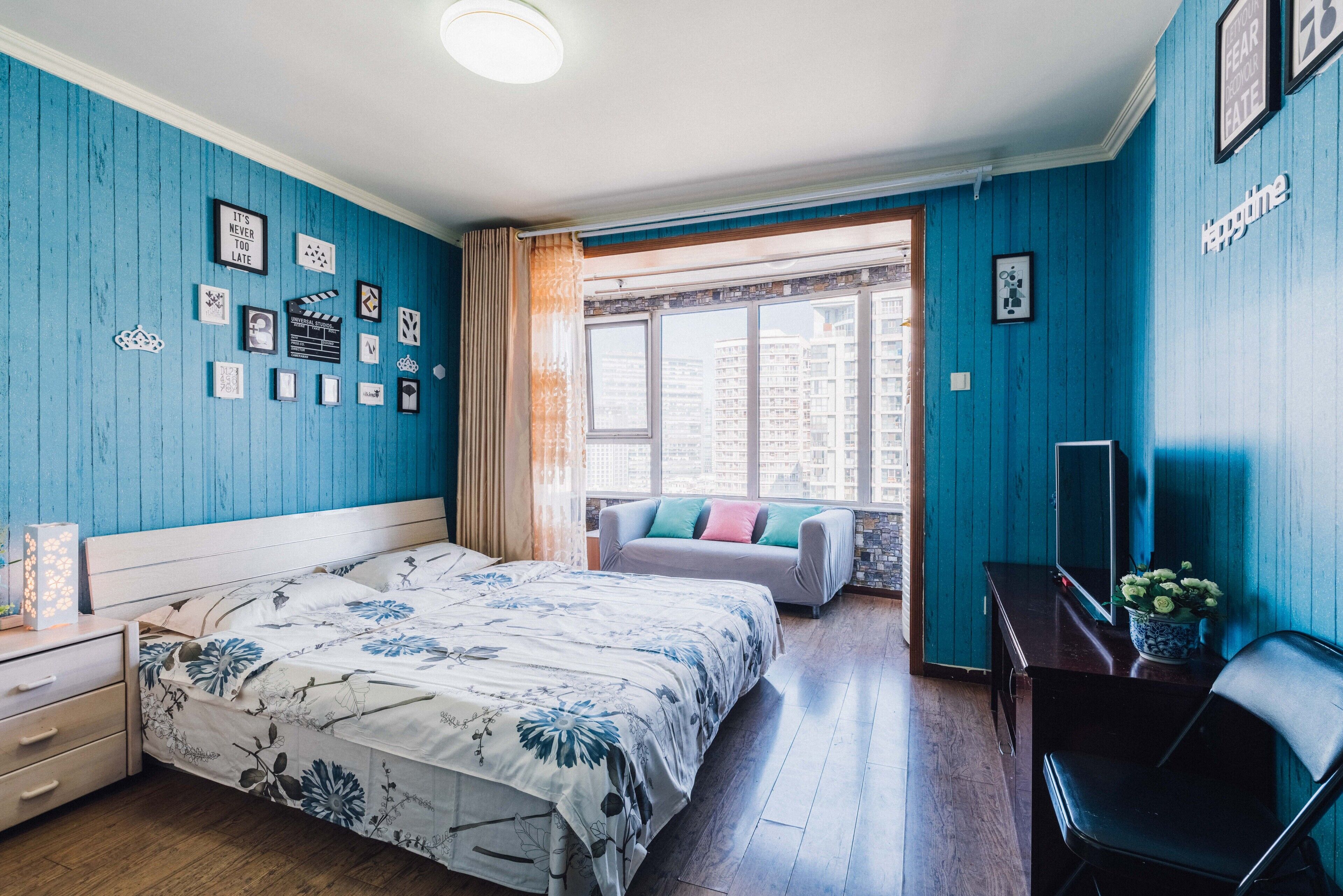 Apartment, 2 Schlafzimmer | Schreibtisch, Verdunkelungsvorhänge, kostenloses WLAN