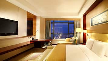 Ropa de cama de alta calidad y minibar