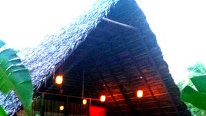 A thatched-roof structure with a porch and steps leading up to the entrance. - Habarana Ambasewana Resort (Habarana)