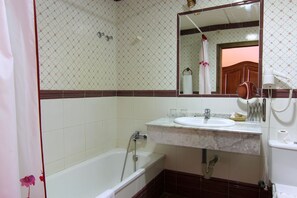 Free toiletries, hair dryer, towels